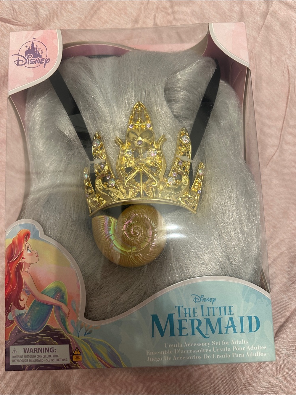 Disney The Little Mermaid Ursula Accessory Set in Gray with Gold Crown